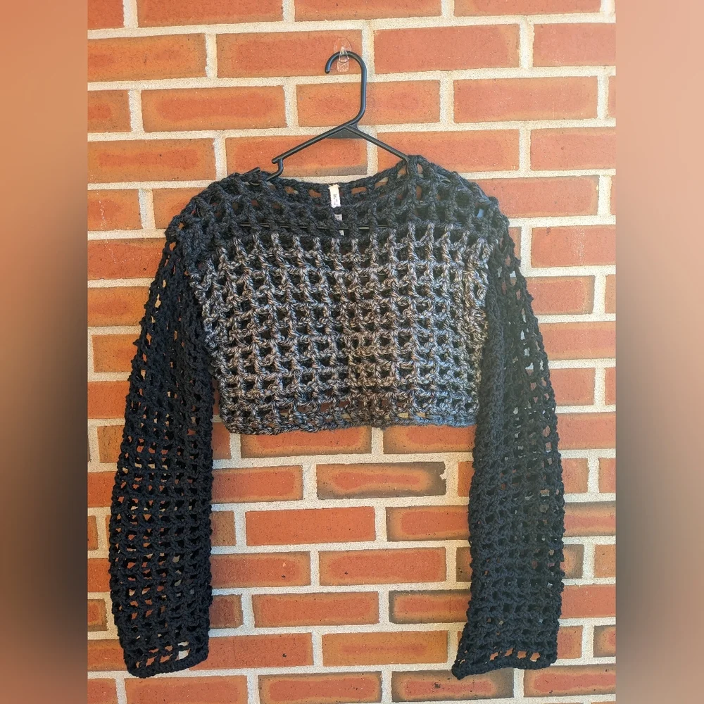 Handcrafted | Stormy | Crochet Sweater - Picture 3 of 7